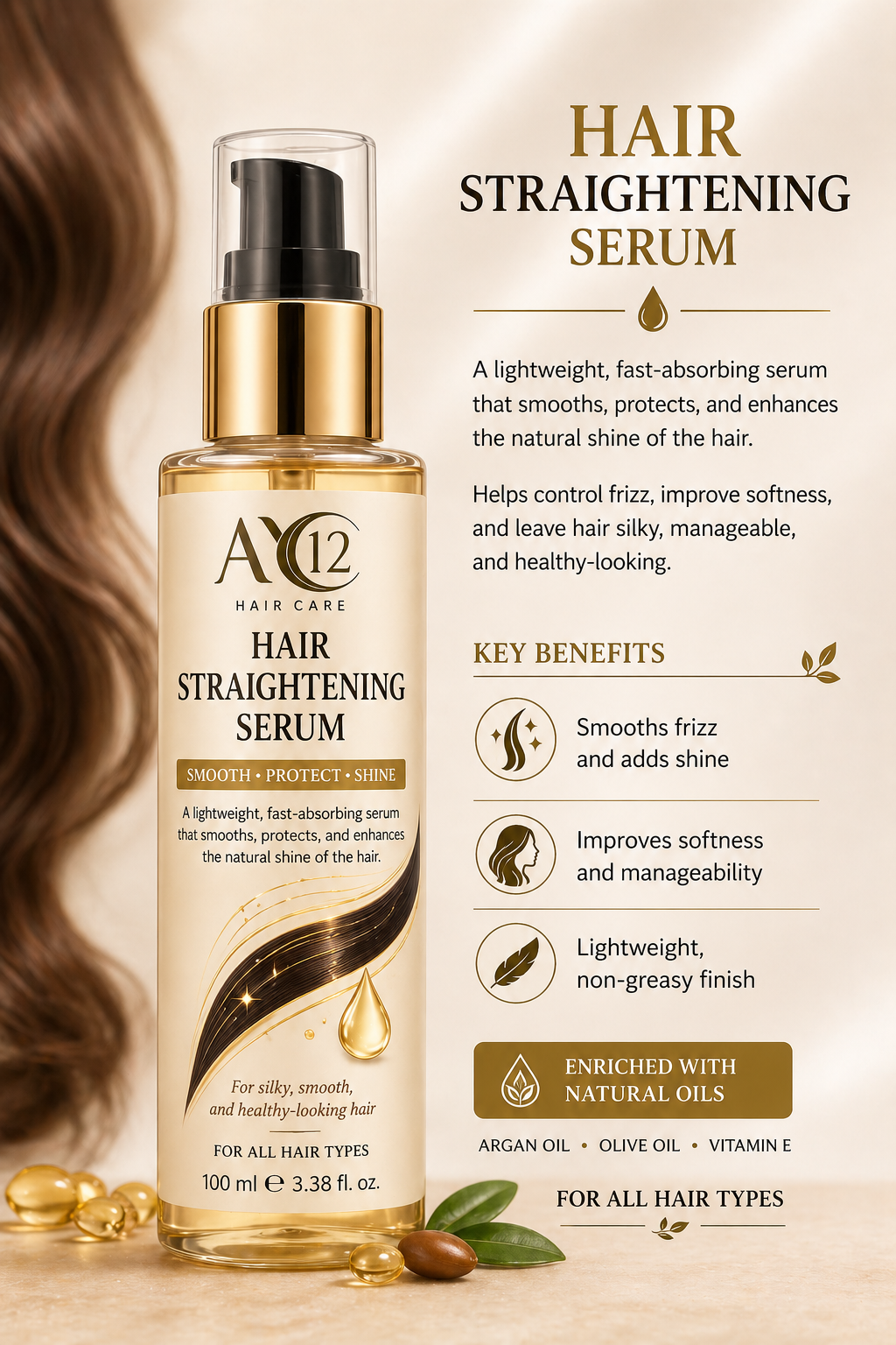 Saç Düzleştirici Serum
